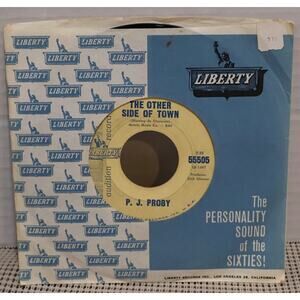 P.J. Proby 45 RPM The Other Side Of Town Liberty 1960s Pop